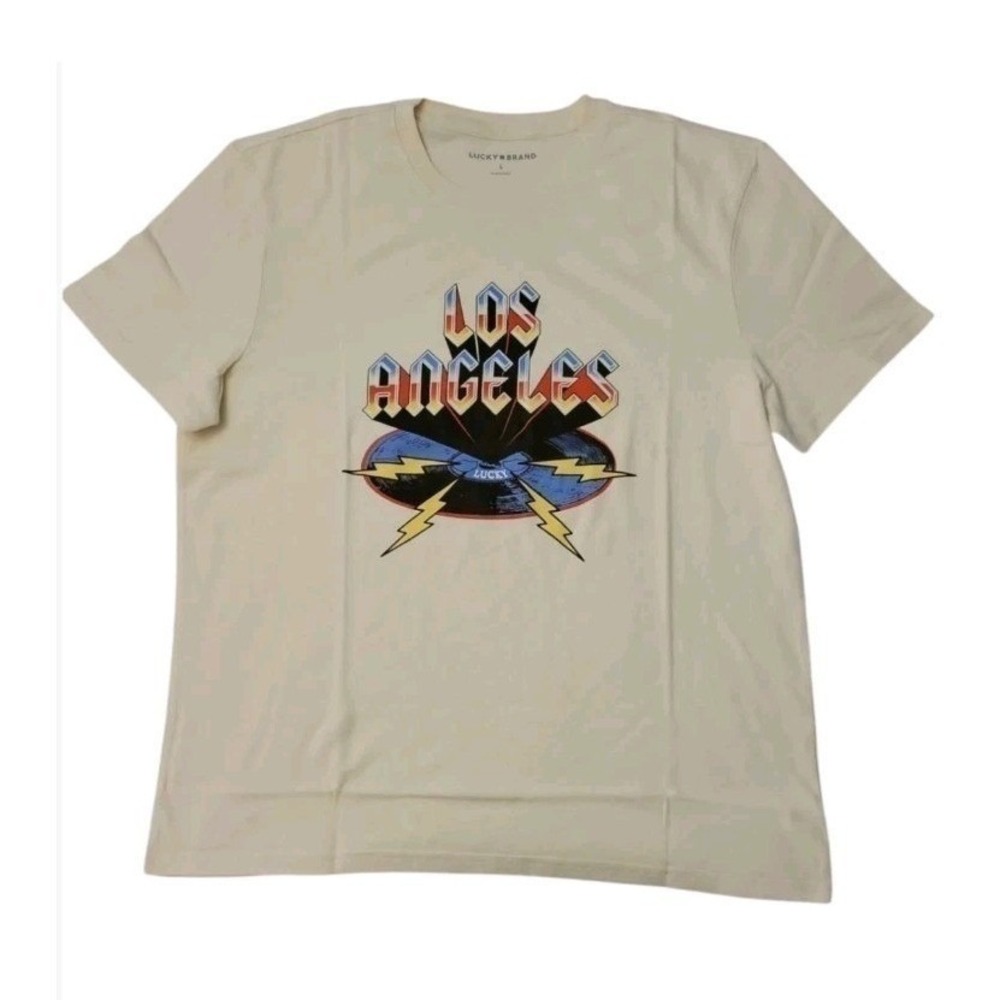 Lucky Brand Los Angeles Graphic T-Shirt Men's Crew Neck Men's Size XL NWT